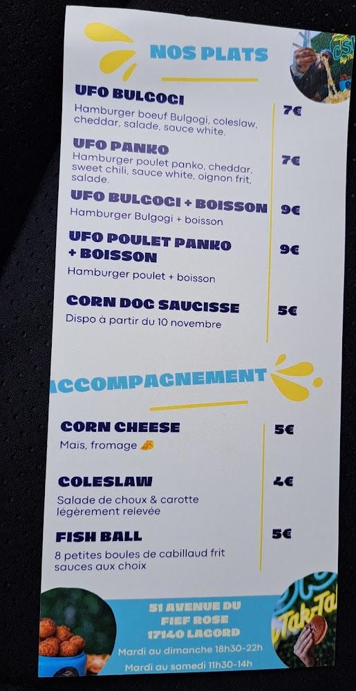 CSB - Street Food Coréen - Menu Image 1